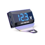 Voltímetro Digital LED Para Moto 10-150V DC Impermeable con Soporte. - Imagen 2
