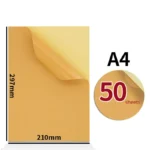 50 Hojas de Papel Autoadhesivo A4 Mate para Imprimir y Manualidades – Compatible con Láser, Inkjet y Fotocopiadora - Imagen 7
