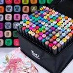24-80 Colors Double Headed Oily Art Marker Pen Set for Draw Sketching Oily Tip Based Markers Graffiti Manga School Art Supplies