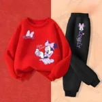 Conjunto de dos piezas de ropa de primavera y otoño para niñas. - Imagen 12