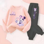 Conjunto de dos piezas de ropa de primavera y otoño para niñas. - Imagen 2
