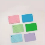 Fichas Bibliográficas de Colores Rayadas (500 Unidades) - Imagen 3