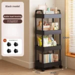 Carro Organizador Multiusos con Estantes Abiertos | Repisa para Libros, Snacks y Decoración del Hogar (Cocina, Recámara y Sala) - Imagen 5