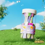 Cepillo de dientes de dibujos animados con diseños de animales - Imagen 7