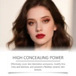 Color Changing Foundation Stick with Makeup Brushes 2 in 1 Lasting Waterproof Matte Finish Lightweight High Coverage Makeup Base - Imagen 5