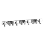 Soporte de Pared para Escobas y Trapeadores | Colgador Organizador de Acero Inoxidable para Cocina y Baño. - Imagen 10